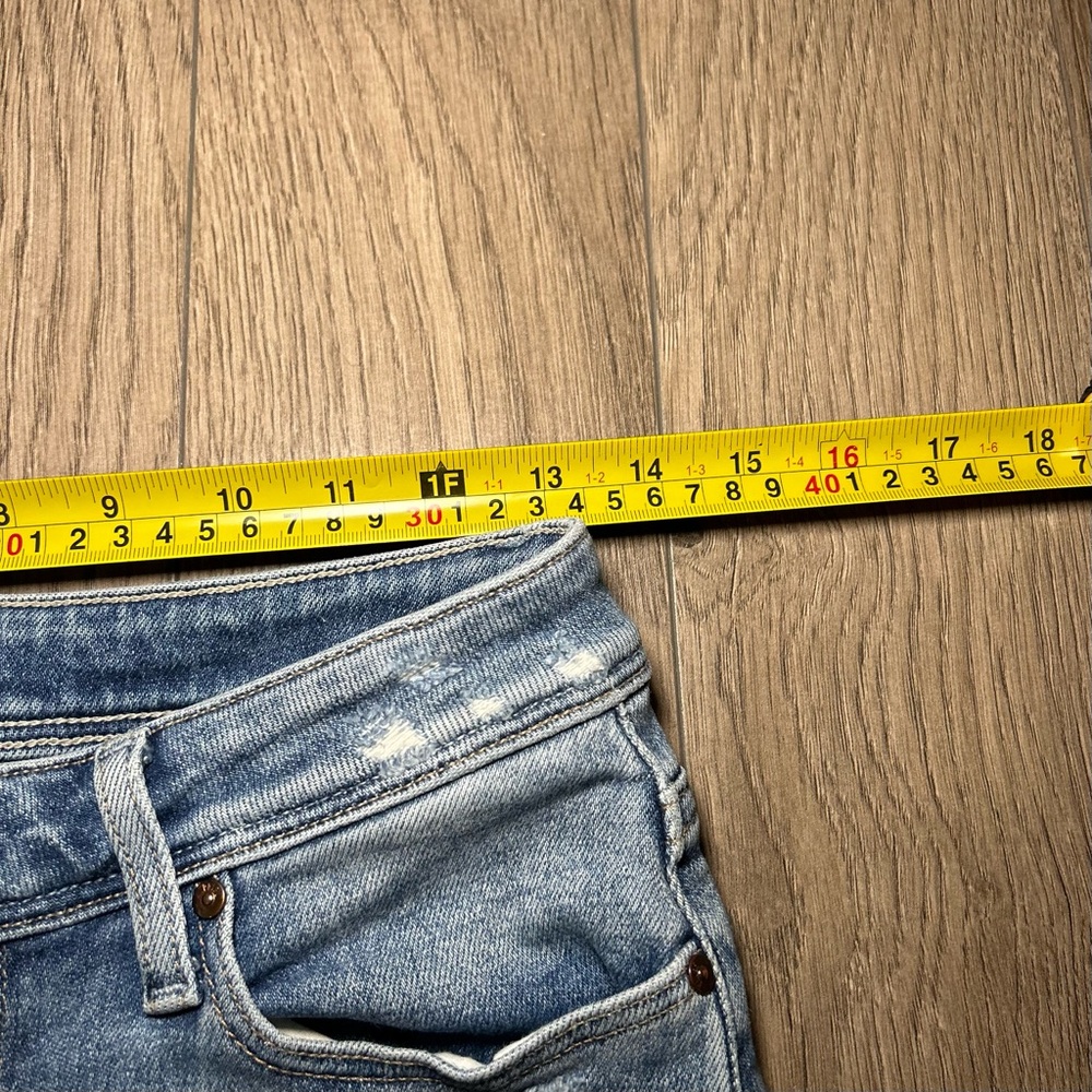 Paige Cindy Outseam Slit Jean in Seaspray Distressed Size 27 - Picture 12 of 16